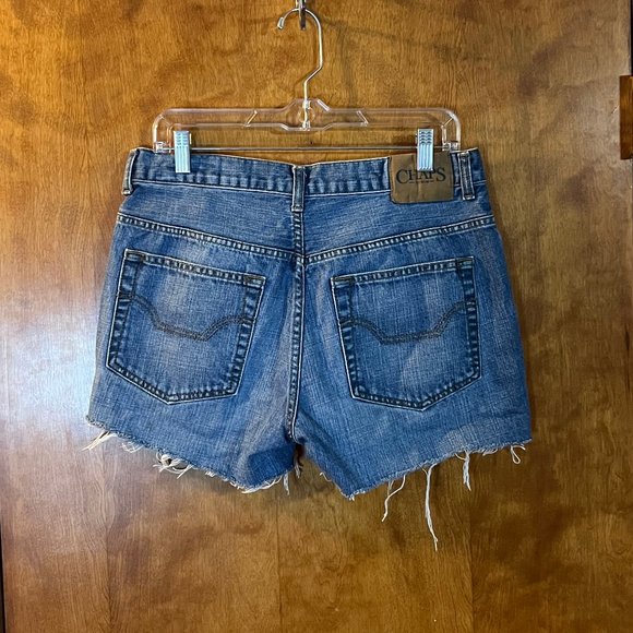 Chaps Raw Hem Straight Fit Demin Shorts - Picture 2 of 3